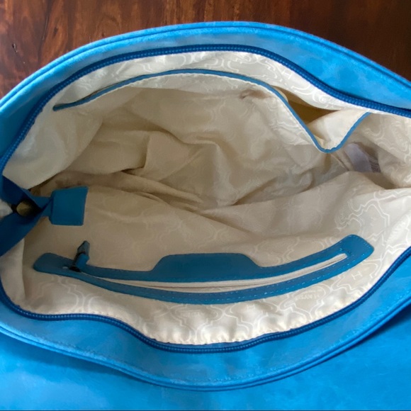 Hayden Harnett Teal Blue Sienna Shoulder Bag - Picture 8 of 9